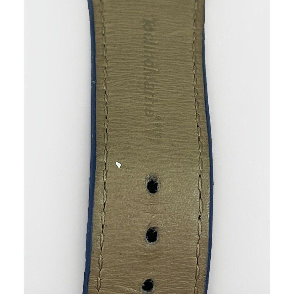 TechnoMarine Chronograph Blue Watch Technosquare TS29419 Blue Leather Band w Box - Picture 13 of 16